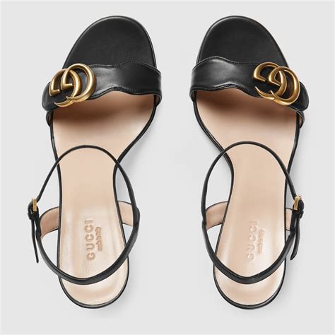 womens gucci black snadals|Gucci sandals for women.